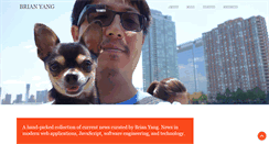 Desktop Screenshot of brianyang.com